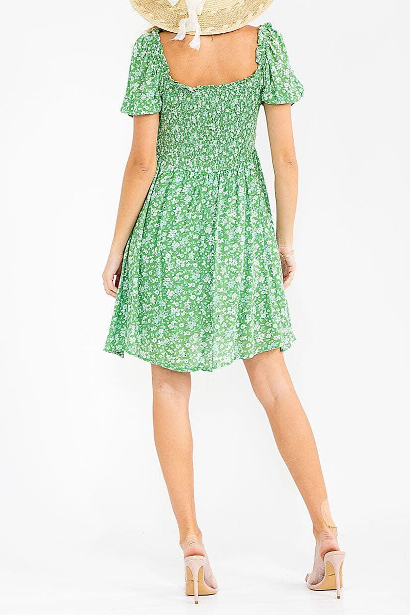 Flirt with Floral Smock Dress-[option4]-[option5]-Cute-Trendy-Shop-Womens-Boutique-Clothing-Store