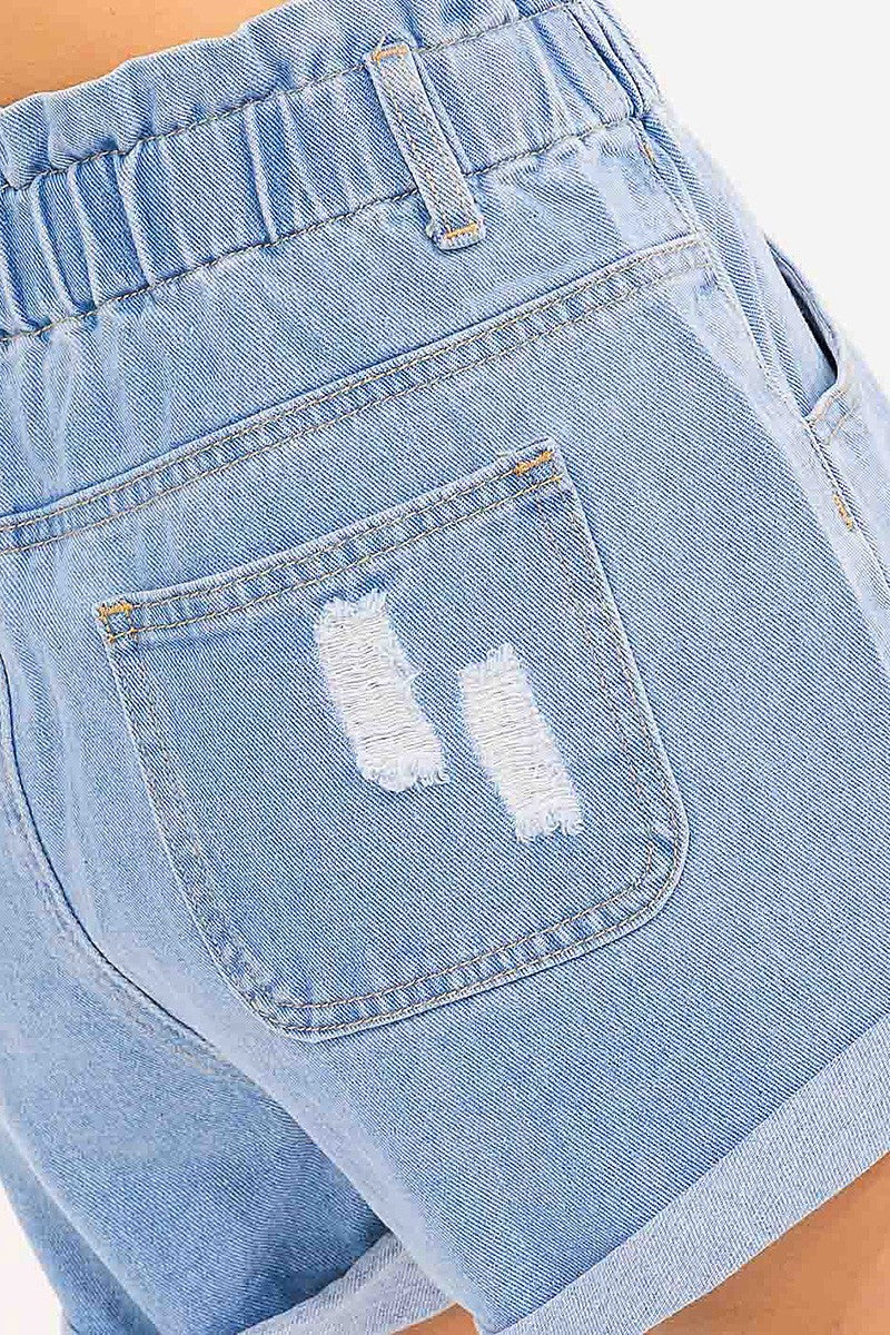 Denim in Comfort Shorts-[option4]-[option5]-Cute-Trendy-Shop-Womens-Boutique-Clothing-Store