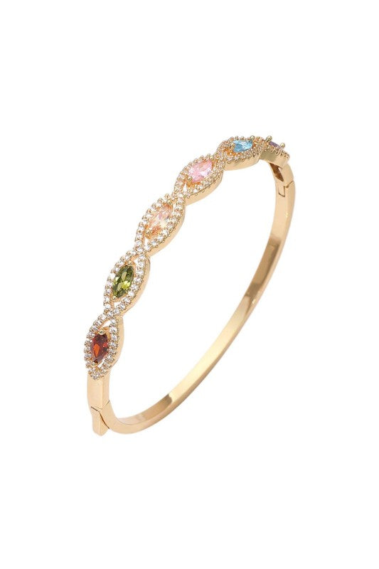 Sweet Summertime Multicolor Hinged Bracelet-Cute-Trendy-Shop-Womens-Boutique-Clothing-Store