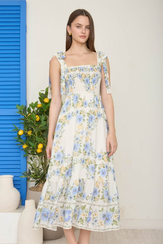 Garden Party Gorgeous Midi Dress-Cute-Trendy-Shop-Womens-Boutique-Clothing-Store