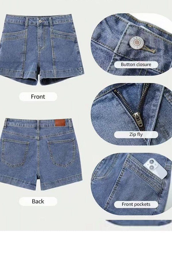 Weekend Wanderer Denim Shorts-Cute-Trendy-Shop-Womens-Boutique-Clothing-Store