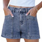 Weekend Wanderer Denim Shorts-Cute-Trendy-Shop-Womens-Boutique-Clothing-Store