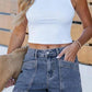 Weekend Wanderer Denim Shorts-Cute-Trendy-Shop-Womens-Boutique-Clothing-Store