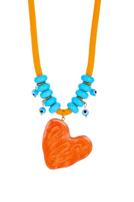 Double the Charm Beaded Heart Necklace Set-Cute-Trendy-Shop-Womens-Boutique-Clothing-Store