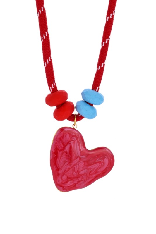 Double the Charm Beaded Heart Necklace Set-Cute-Trendy-Shop-Womens-Boutique-Clothing-Store