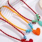 Double the Charm Beaded Heart Necklace Set-Cute-Trendy-Shop-Womens-Boutique-Clothing-Store