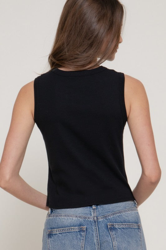 Haute Mess Button Up Top-Black-SMALL-[option4]-[option5]-Cute-Trendy-Shop-Womens-Boutique-Clothing-Store