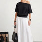 Coastal Casual Off Shoulder Top-Black-SMALL-Cute-Trendy-Shop-Womens-Boutique-Clothing-Store