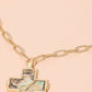 It's Your Decision Cross Necklace-Brown-[option4]-[option5]-Cute-Trendy-Shop-Womens-Boutique-Clothing-Store