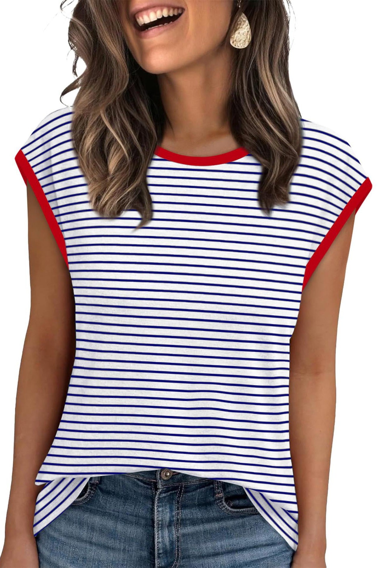 Picnic Time Stripe T-Shirt-[option4]-[option5]-Cute-Trendy-Shop-Womens-Boutique-Clothing-Store