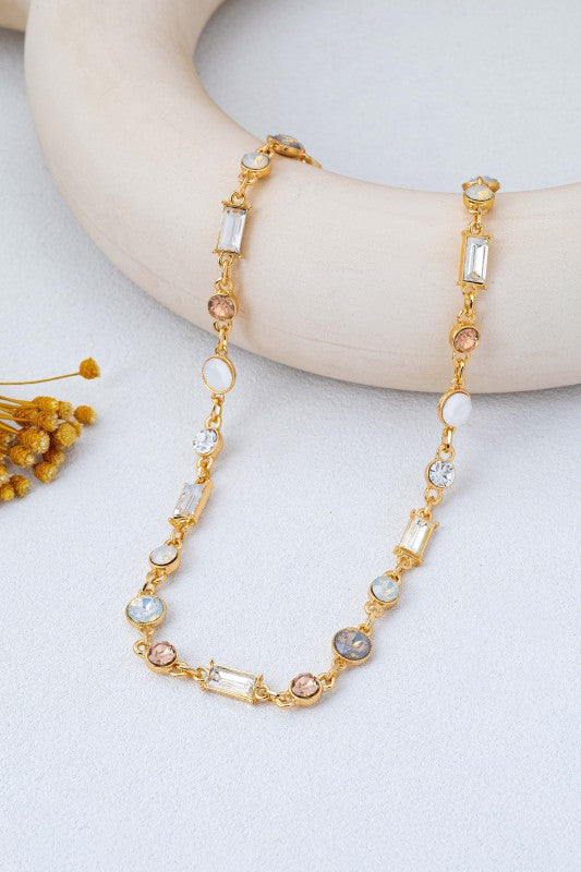 Sparkle Overload Mixed-Shape Crystal Chain-Cute-Trendy-Shop-Womens-Boutique-Clothing-Store