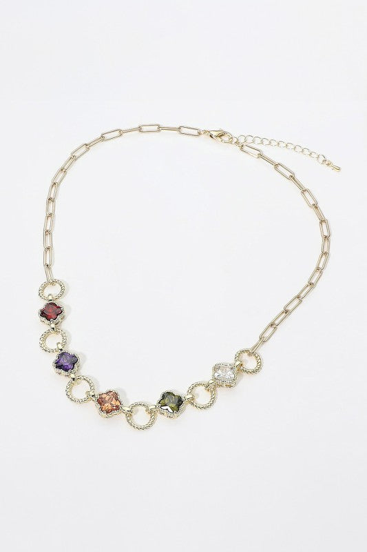Mysterious Sophistication Quatrefoil Necklace-Cute-Trendy-Shop-Womens-Boutique-Clothing-Store