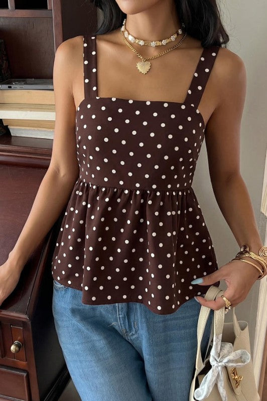 Pretty in Spots Polka Dot Tank-Cute-Trendy-Shop-Womens-Boutique-Clothing-Store