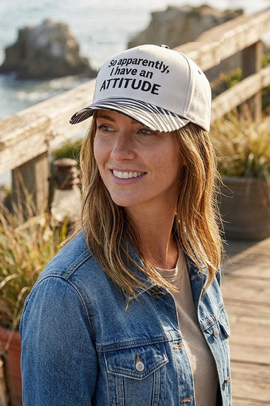 "So Apparently, I Have An Attitude" Ball Cap-Cute-Trendy-Shop-Womens-Boutique-Clothing-Store