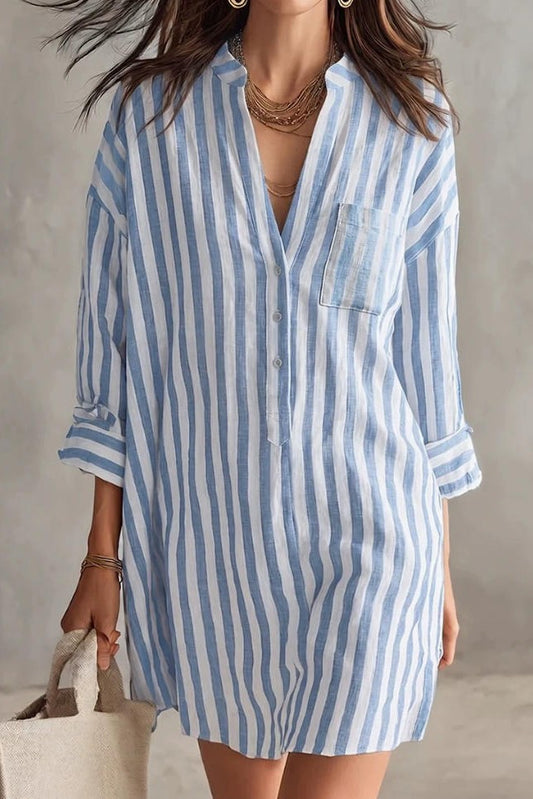 Riviera Resort Stripe Dress-Cute-Trendy-Shop-Womens-Boutique-Clothing-Store