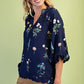 The Meadow Scalloped V-Neck Blouse-Cute-Trendy-Shop-Womens-Boutique-Clothing-Store