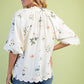 The Meadow Scalloped V-Neck Blouse-Cute-Trendy-Shop-Womens-Boutique-Clothing-Store
