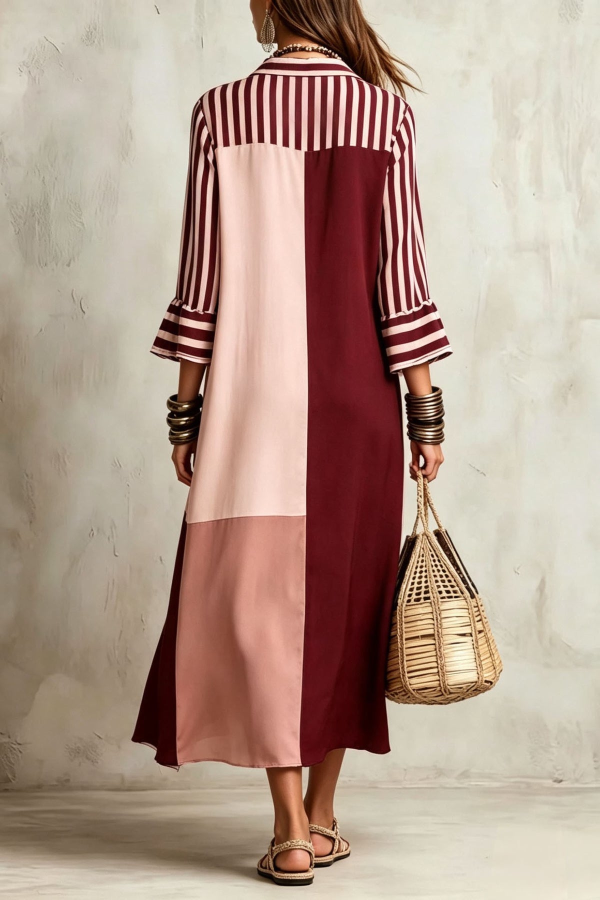 The Stripe and Shade Patchwork Shirt Dress-Cute-Trendy-Shop-Womens-Boutique-Clothing-Store
