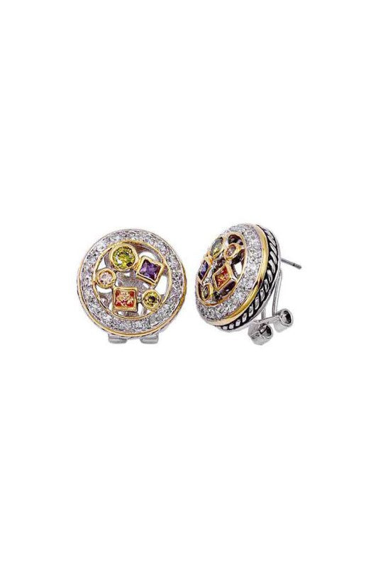 All Eyes on You Mixed Geometric CZ Studs