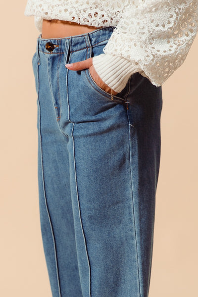 Indigo Rebel Straight leg denim jeans-[option4]-[option5]-Cute-Trendy-Shop-Womens-Boutique-Clothing-Store