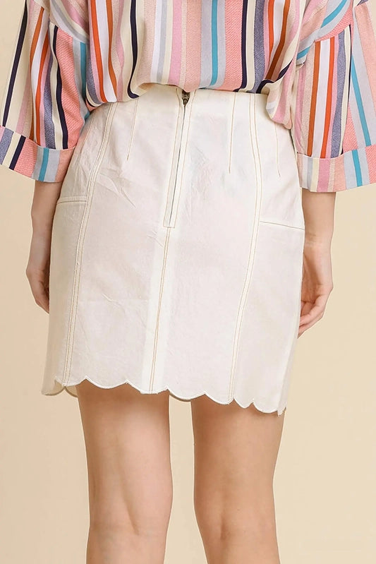 Slip Into The Sky Scallop Skirt-Cute-Trendy-Shop-Womens-Boutique-Clothing-Store