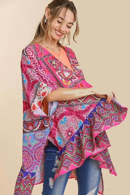 Breezy & Easy Day Pink Kimono-[option4]-[option5]-Cute-Trendy-Shop-Womens-Boutique-Clothing-Store