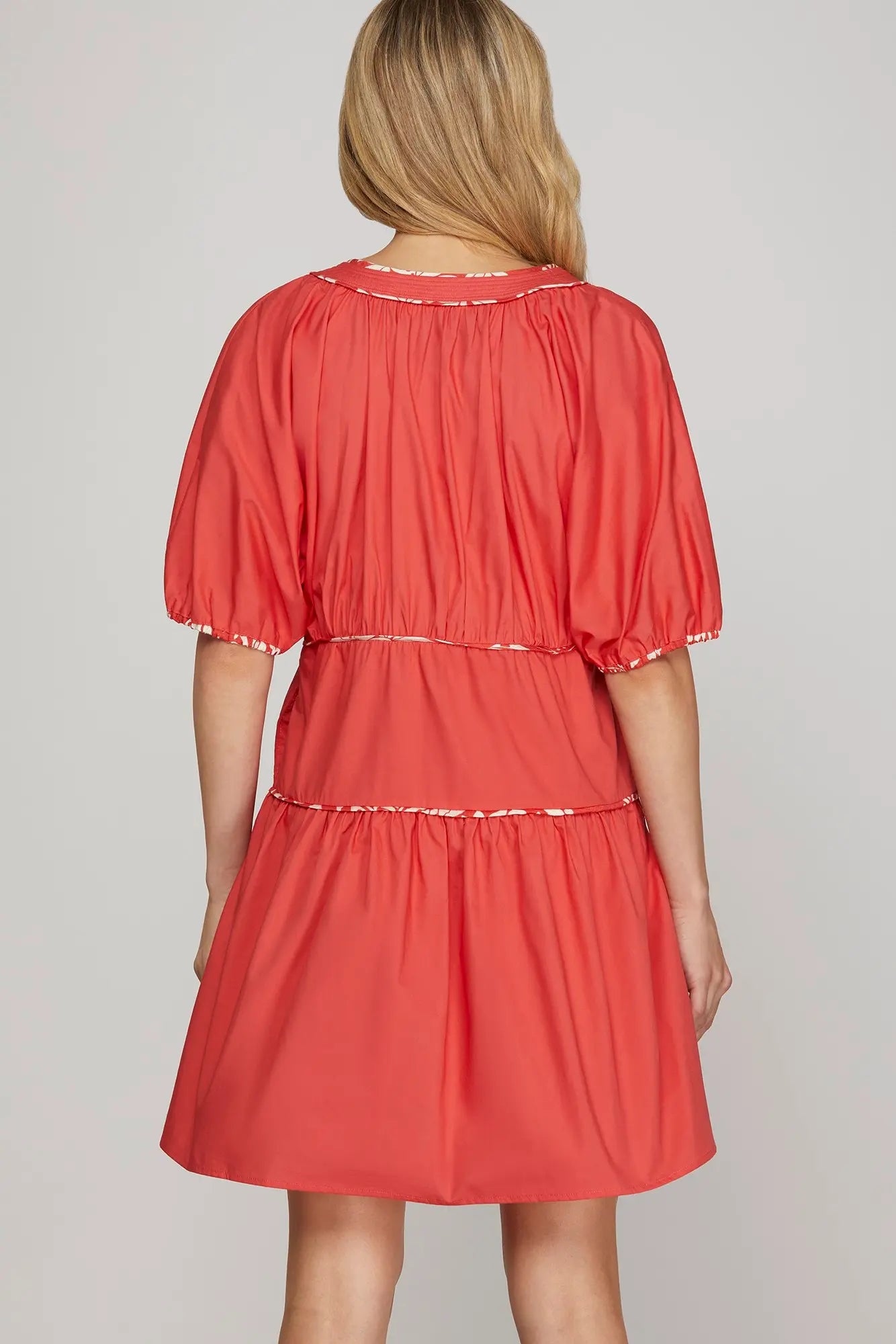 Outdoor Party Tiered Dress-Red-SMALL-Cute-Trendy-Shop-Womens-Boutique-Clothing-Store
