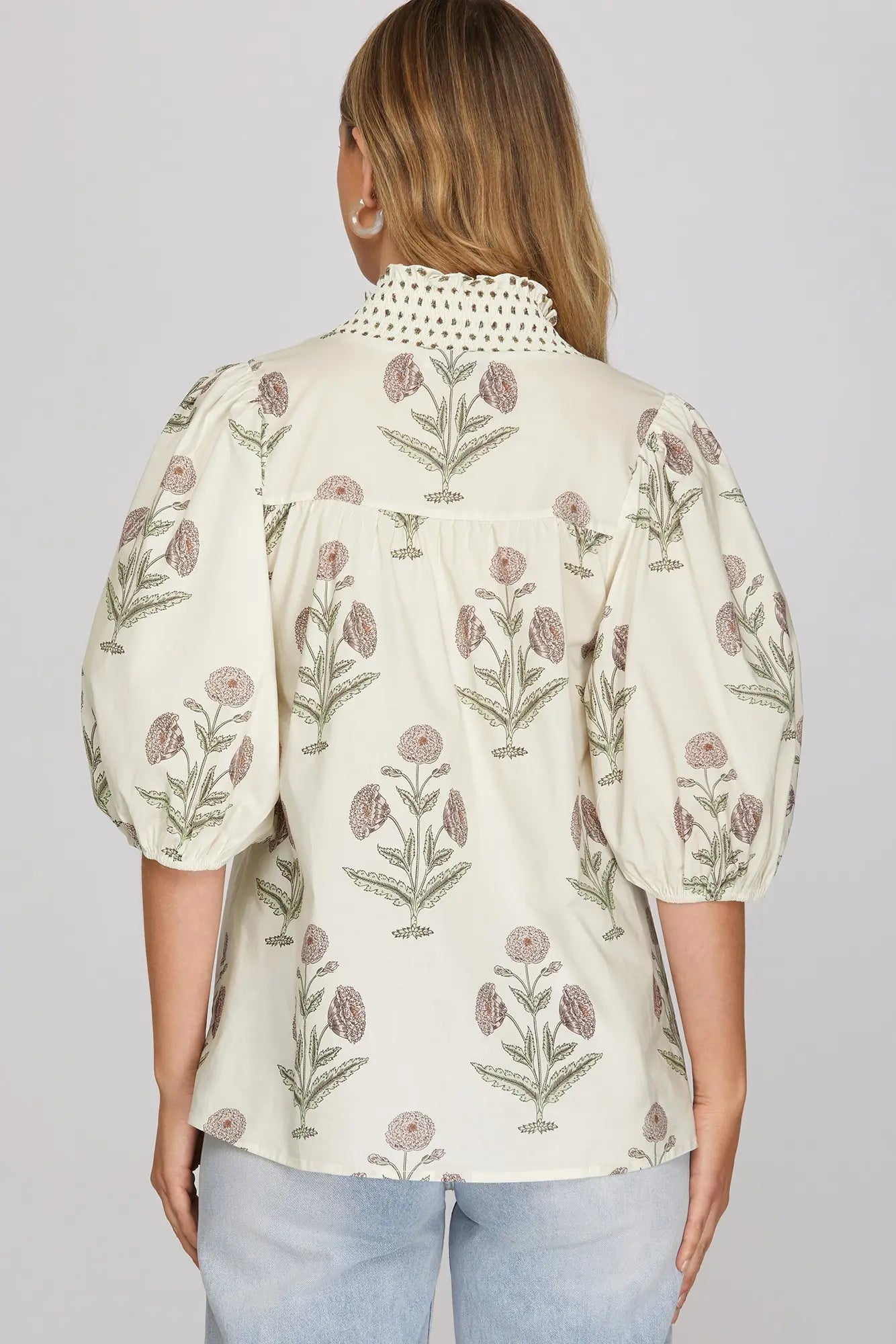 Dreaming of Love Cream Floral Top-Cute-Trendy-Shop-Womens-Boutique-Clothing-Store