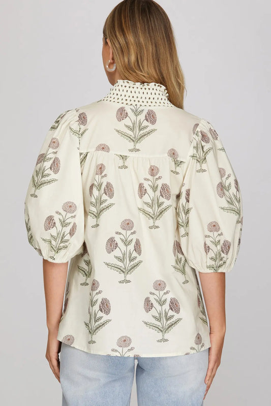Dreaming of Love Cream Floral Top-Cute-Trendy-Shop-Womens-Boutique-Clothing-Store