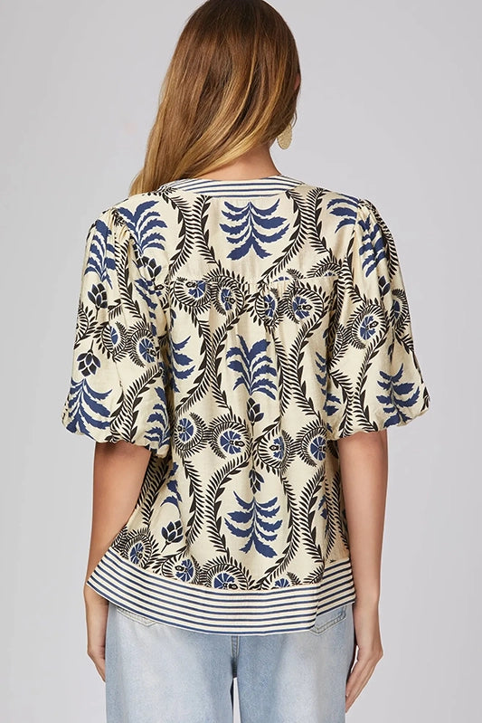 Peaceful Day Blue Print Top-Cute-Trendy-Shop-Womens-Boutique-Clothing-Store