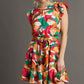 Girl's Night Dinner Print Dress-[option4]-[option5]-Cute-Trendy-Shop-Womens-Boutique-Clothing-Store