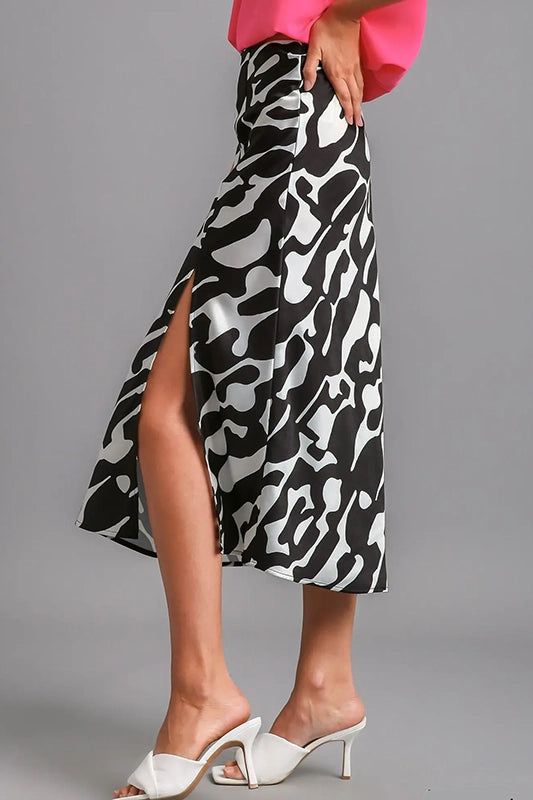 Head To The Meeting Black Satin Skirt-[option4]-[option5]-Cute-Trendy-Shop-Womens-Boutique-Clothing-Store