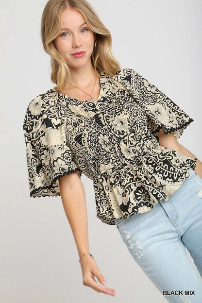 Think About It Paisley Summer Top-Black-SMALL-[option4]-[option5]-Cute-Trendy-Shop-Womens-Boutique-Clothing-Store