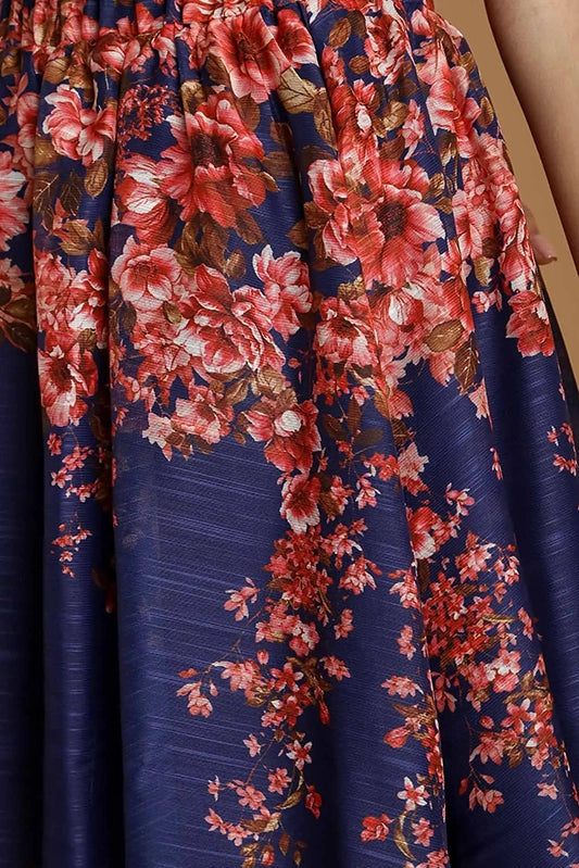 Dancin' in the Moonlight Floral Skirt-Navy-SMALL-[option4]-[option5]-Cute-Trendy-Shop-Womens-Boutique-Clothing-Store