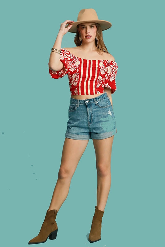 Lady In Red Crop Top-[option4]-[option5]-Cute-Trendy-Shop-Womens-Boutique-Clothing-Store