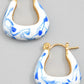 Porcelain Blue and White Pincatch Earrings-[option4]-[option5]-Cute-Trendy-Shop-Womens-Boutique-Clothing-Store