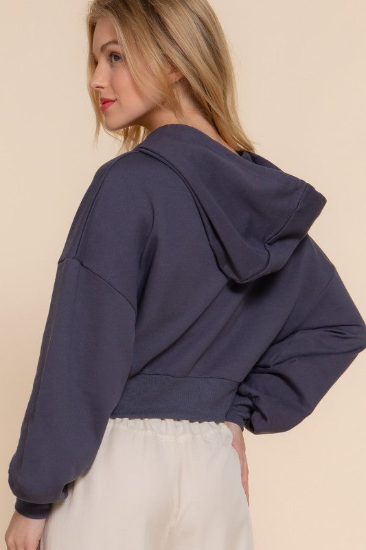 Because I Care Navy Terry Hoodie Jacket-[option4]-[option5]-Cute-Trendy-Shop-Womens-Boutique-Clothing-Store