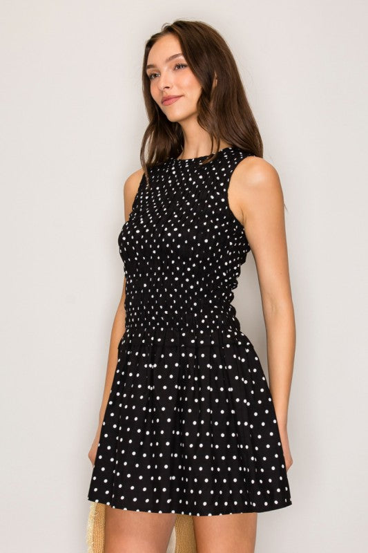 My Little Secret Dotted Black Dress-[option4]-[option5]-Cute-Trendy-Shop-Womens-Boutique-Clothing-Store