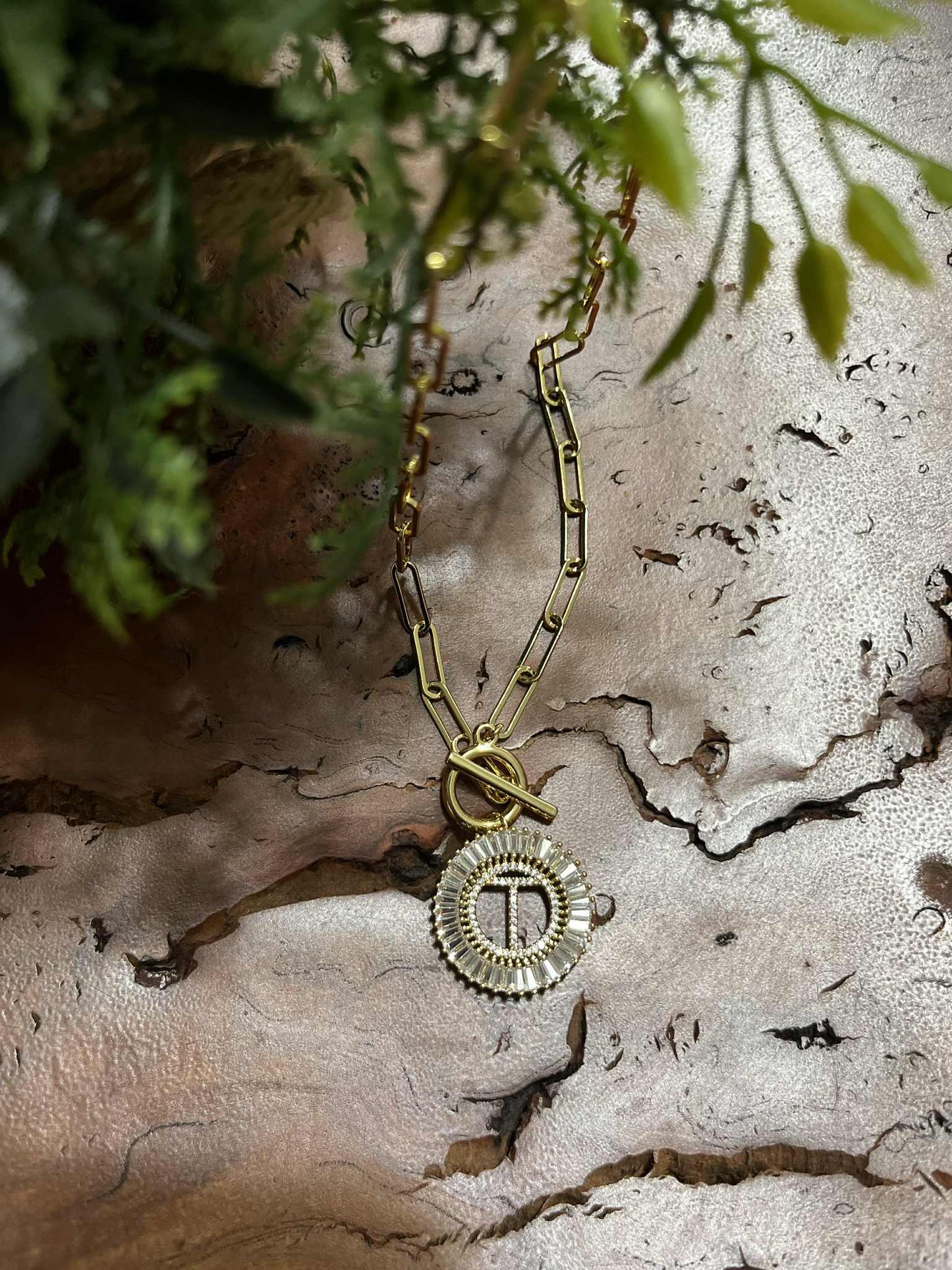 Paperclip Chain Radiant Gold Initial Necklace A - W-[option4]-[option5]-Cute-Trendy-Shop-Womens-Boutique-Clothing-Store