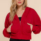 Because I Care Red Terry Hoodie Jacket-[option4]-[option5]-Cute-Trendy-Shop-Womens-Boutique-Clothing-Store