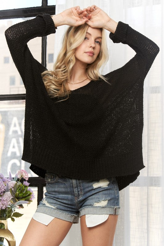 Can't Beat It Black Basic V Neck Sweater-[option4]-[option5]-Cute-Trendy-Shop-Womens-Boutique-Clothing-Store