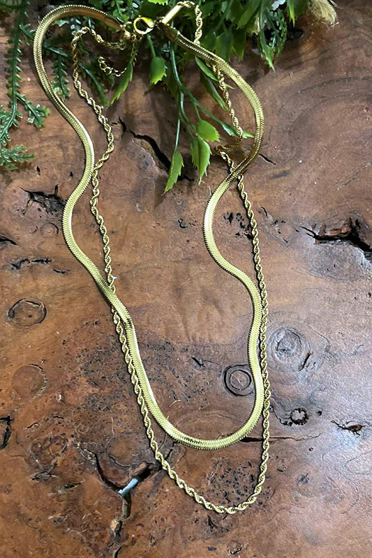 Perfect for Layering Herringbone Necklace-[option4]-[option5]-Cute-Trendy-Shop-Womens-Boutique-Clothing-Store