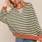 Travel Day Olive Oversized Striped Dolman Top-[option4]-[option5]-Cute-Trendy-Shop-Womens-Boutique-Clothing-Store