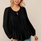 Walk In The Woods Pleated Black Top-[option4]-[option5]-Cute-Trendy-Shop-Womens-Boutique-Clothing-Store