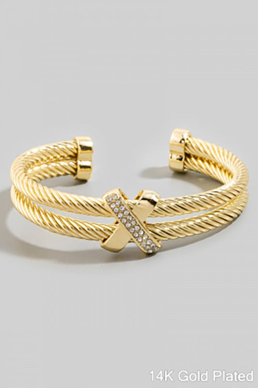 You Look Marvelous Pave Cuff Bracelet-Cute-Trendy-Shop-Womens-Boutique-Clothing-Store