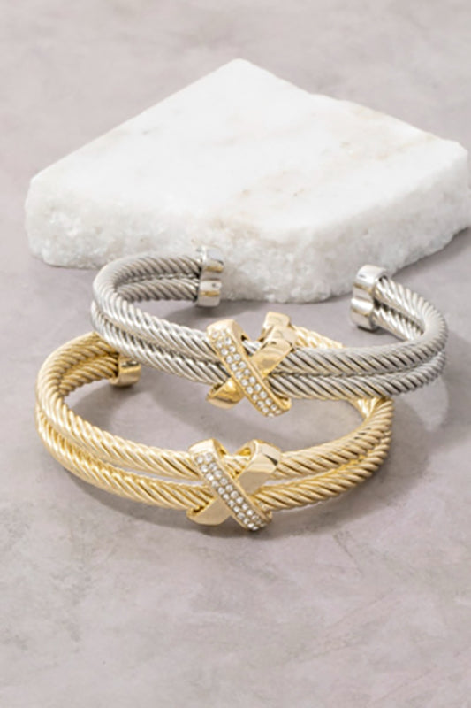 You Look Marvelous Pave Cuff Bracelet-Cute-Trendy-Shop-Womens-Boutique-Clothing-Store