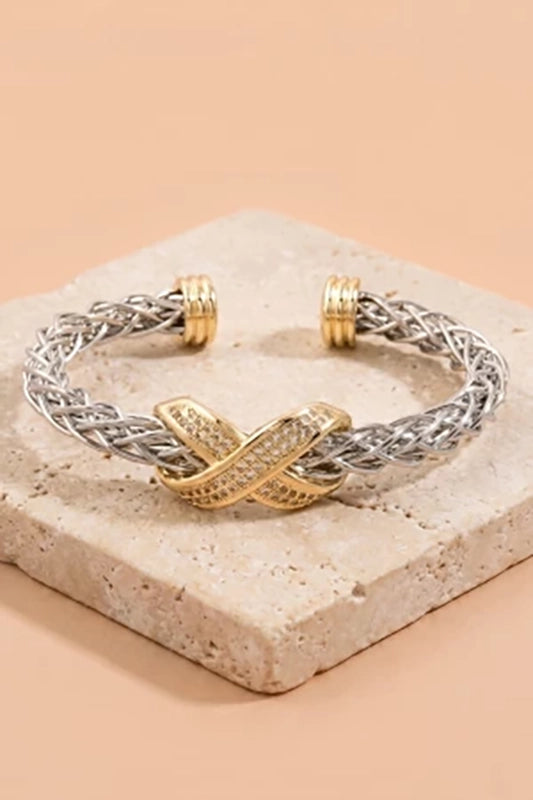 Cool Breeze Mesh Cuff Bracelet-Cute-Trendy-Shop-Womens-Boutique-Clothing-Store