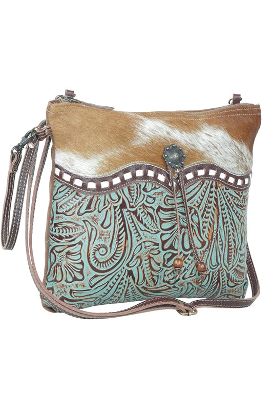 Might Be the Fave Turquoise Tooled Leather Crossbody-[option4]-[option5]-Cute-Trendy-Shop-Womens-Boutique-Clothing-Store