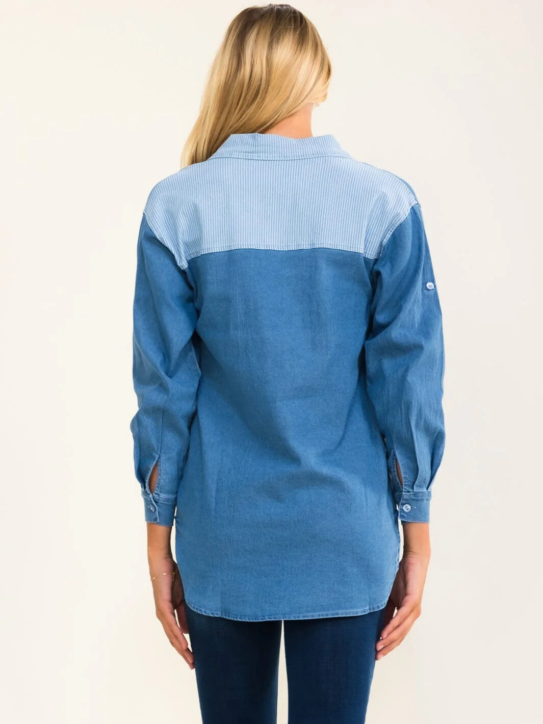 Retro Ranch Denim Button-Down-Cute-Trendy-Shop-Womens-Boutique-Clothing-Store