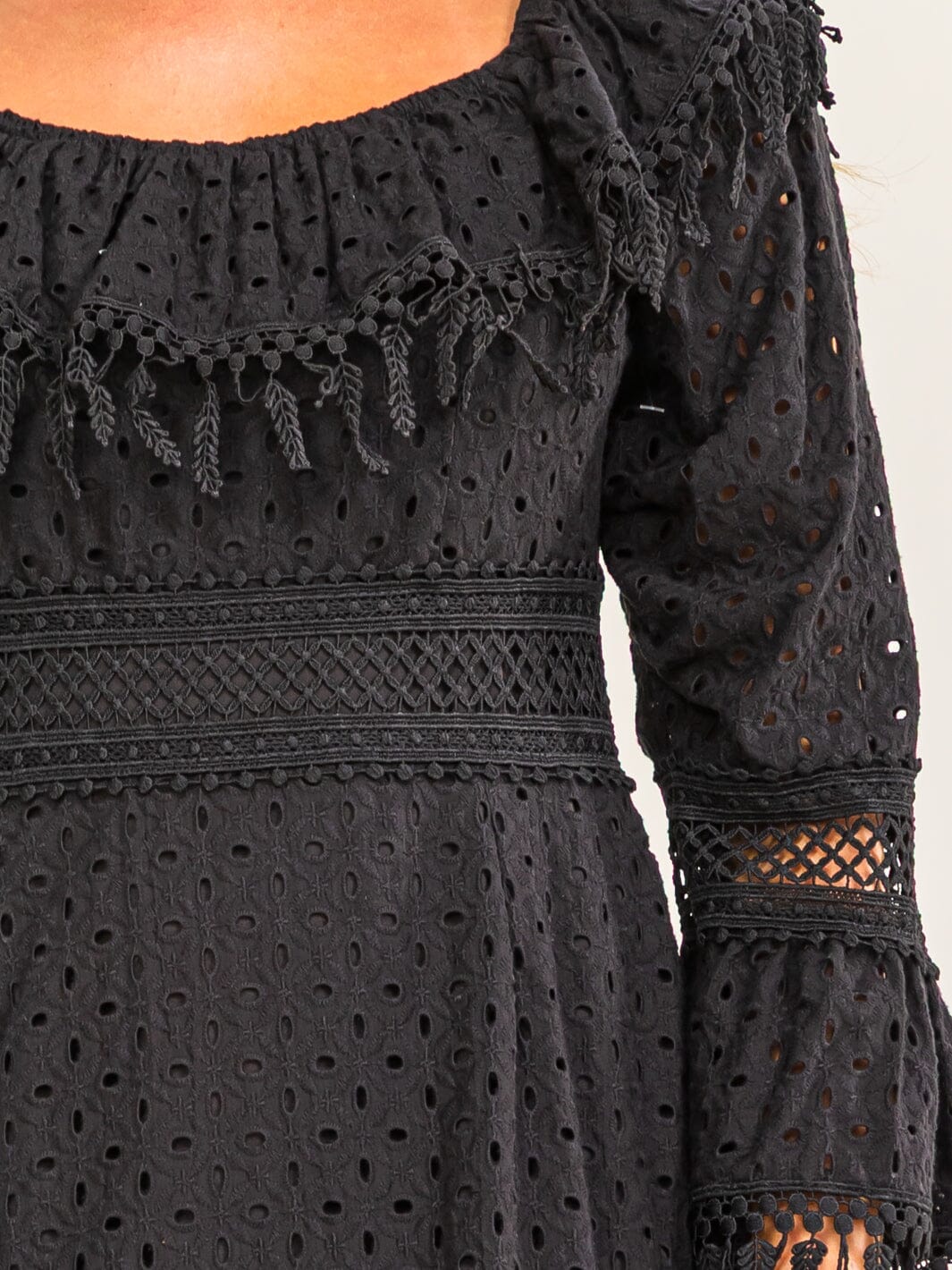 Downtown Drama Fringe Mini Dress-Cute-Trendy-Shop-Womens-Boutique-Clothing-Store